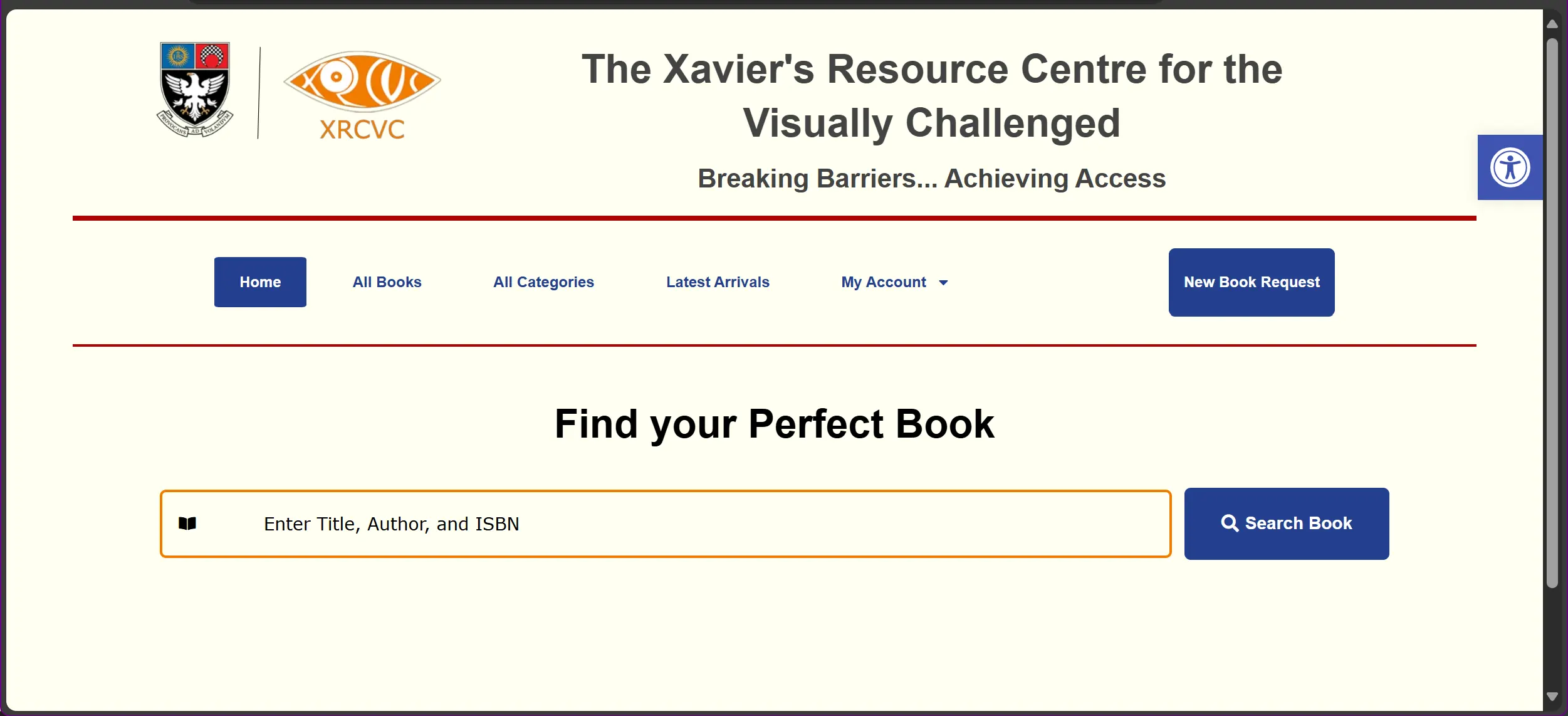 XRCVC E- Library Logo 